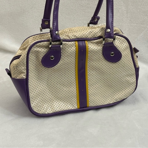 Los Angeles LA Lakers NBA Basketball Perfect Bowler Hand Bag Women’s Purse Read - Picture 7 of 12